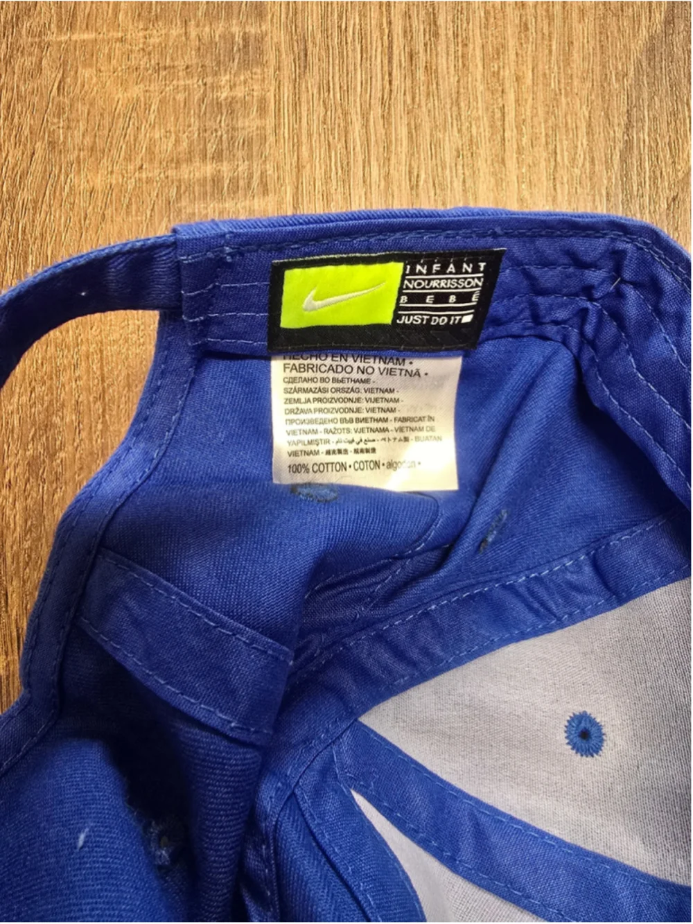 Nike Baby Hat One Size Blue White Logo Cap